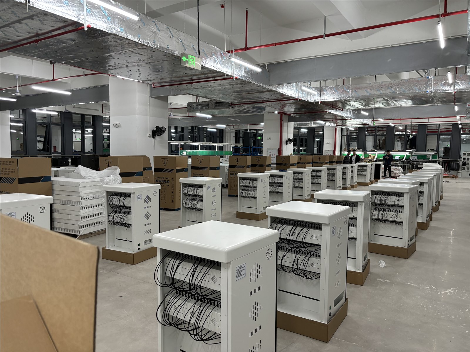 Charging cabinet cable assembly and inspection at EnTrans