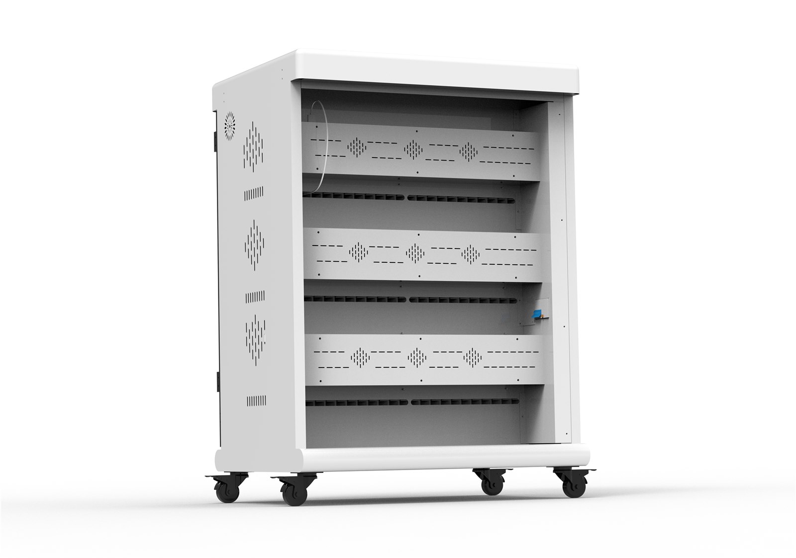 EN60 60-Port PD18W Tablet Charging Cart, view 3