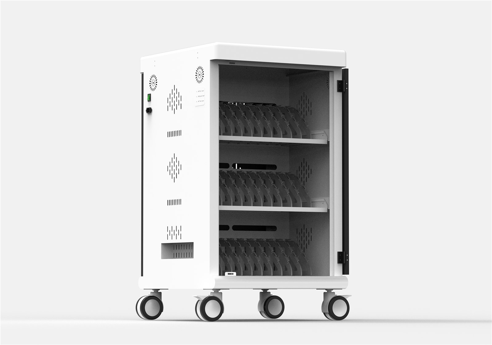 EP30-A 30-Bay AC Chromebook & Laptop Charging Cart, view 3