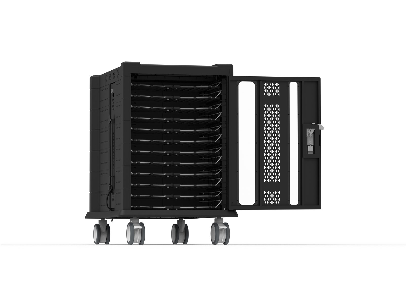 ET48 48-Port PD18W Tablet Charging Cart, view 4