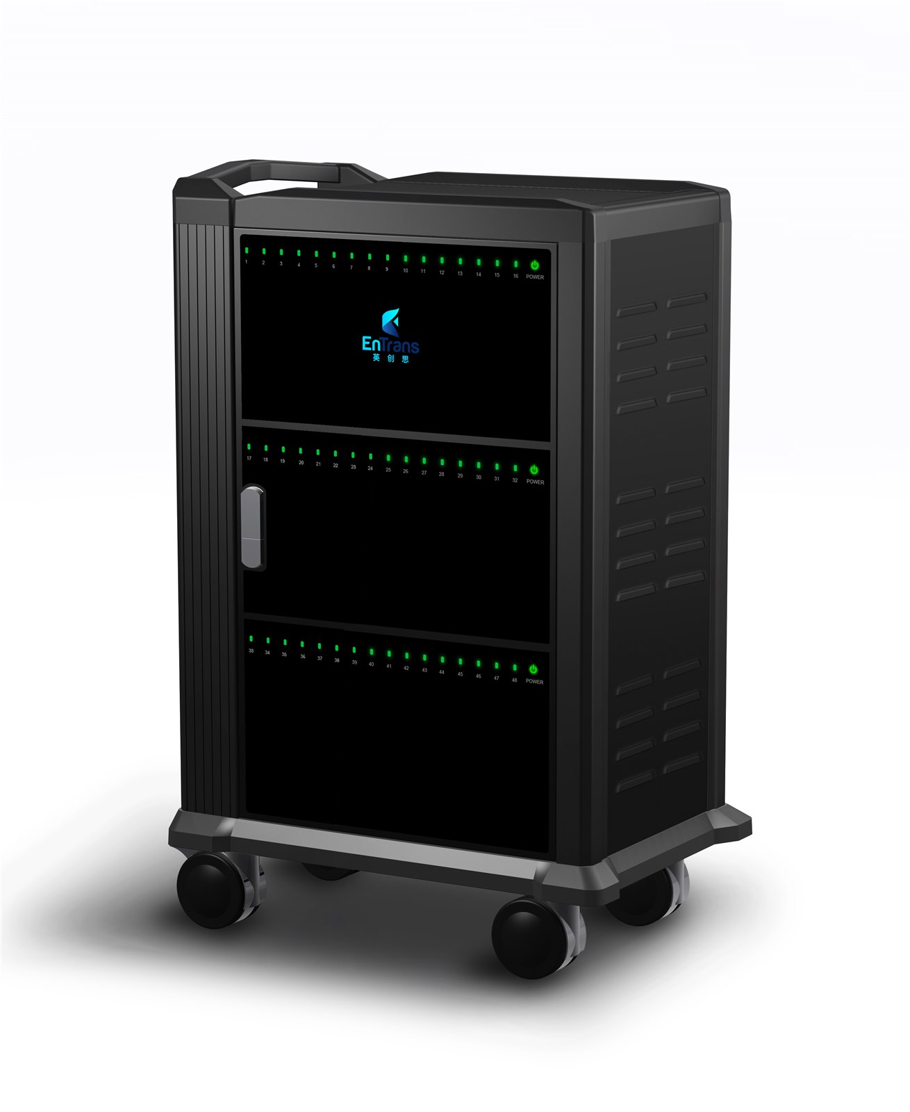 OM48 48-Port Tablet Charging & Sync Cart, view 1