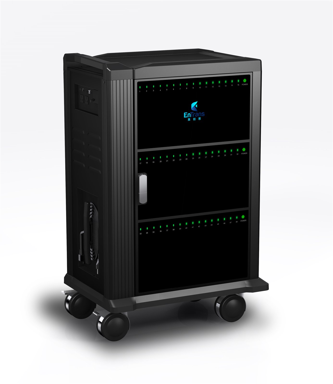 OM48 48-Port Tablet Charging & Sync Cart, view 2