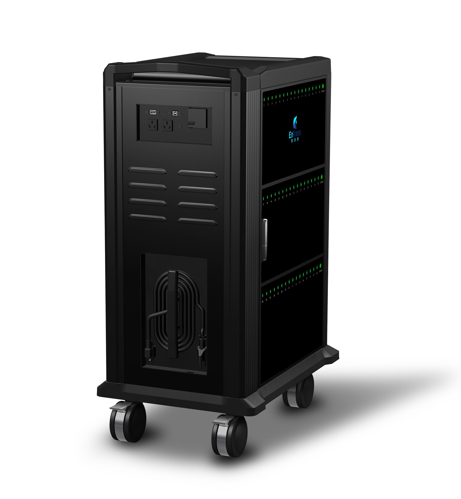 OM48 48-Port Tablet Charging & Sync Cart, view 3