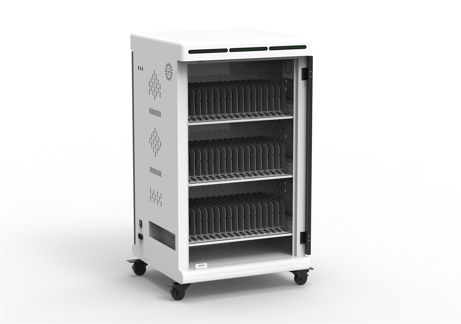 EN48 48-Port USB Tablet Charging Cart