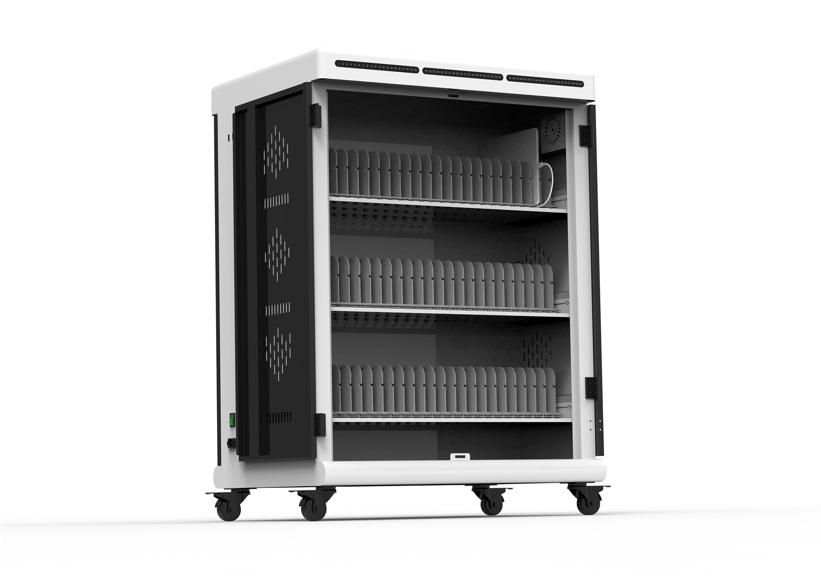 EN60 60-Port PD18W Tablet Charging Cart