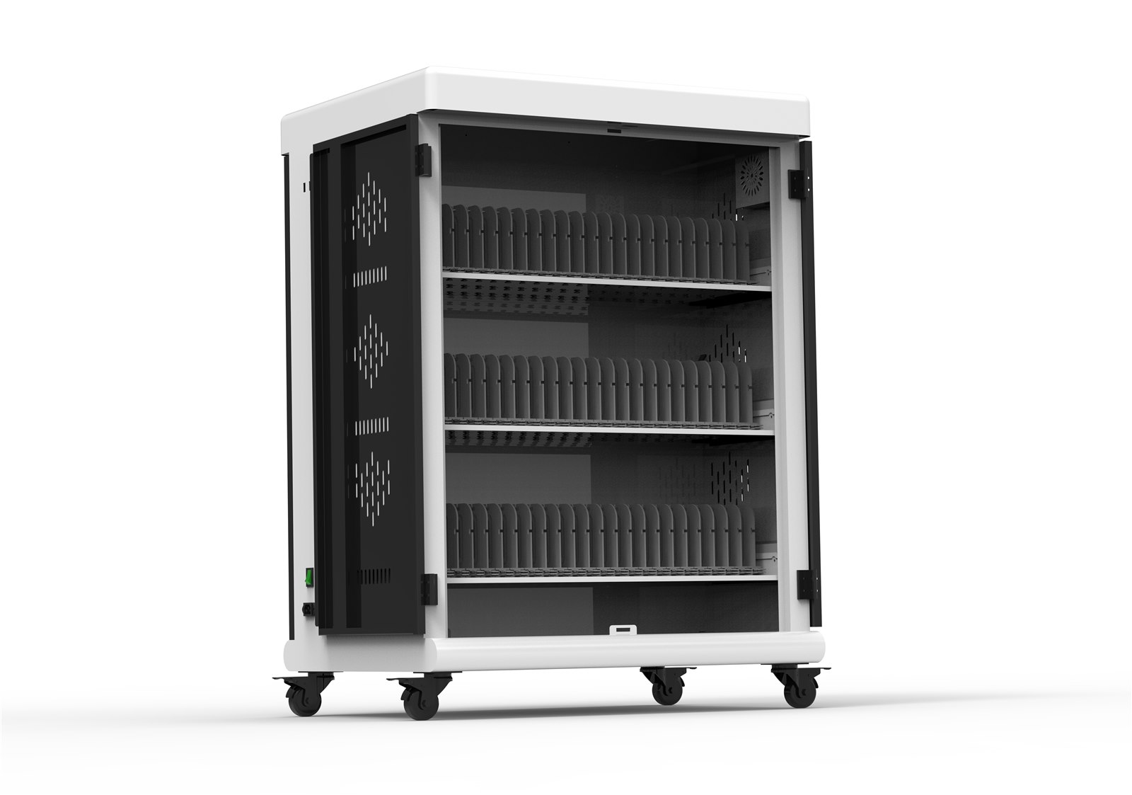 EP66-A 66-Bay AC/PDU Tablet Charging Cart