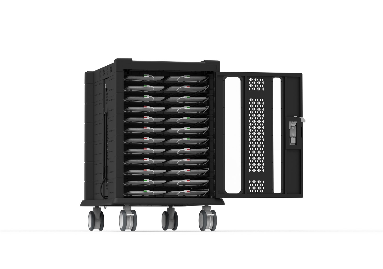 ET48 48-Port PD18W Tablet Charging Cart, view 3
